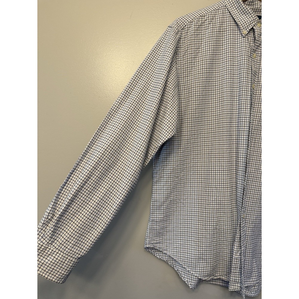 Ralph Lauren Men's Button Up Classic Fit Black Blue‎ Check Color Horse L Preppy - Picture 2 of 6
